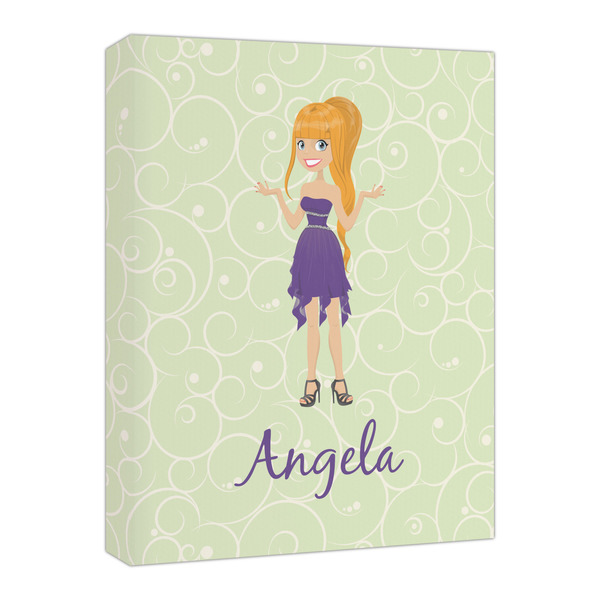 Custom Custom Character (Woman) Canvas Print - 16x20 (Personalized)