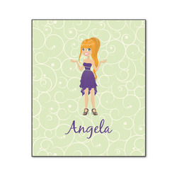 Custom Character (Woman) Wood Print - 20x24 (Personalized)