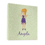 Custom Character (Woman) 3 Ring Binder - Full Wrap - 1" (Personalized)