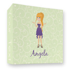 Custom Character (Woman) 3 Ring Binder - Full Wrap - 3" (Personalized)