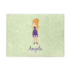 Custom Character (Woman) 5' x 7' Indoor Area Rug (Personalized)