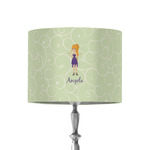 Custom Character (Woman) 8" Drum Lamp Shade - Fabric (Personalized)