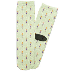 Custom Character (Woman) Adult Crew Socks