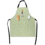 Custom Character (Woman) Apron With Pockets w/ Name or Text