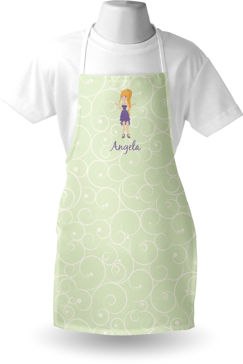 Custom Character Woman Apron Personalized Youcustomizeit