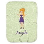 Custom Character (Woman) Baby Swaddling Blanket (Personalized)