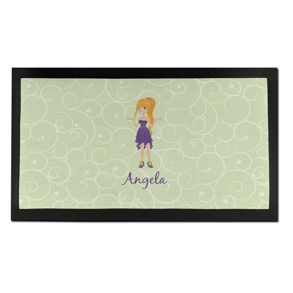 Custom Custom Character (Woman) Bar Mat - Small (Personalized)