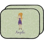 Custom Character (Woman) Car Floor Mats (Back Seat) (Personalized)