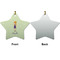 Custom Character (Woman) Ceramic Flat Ornament - Star Front & Back (APPROVAL)