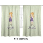 Custom Character (Woman) Curtain Panel - Custom Size (Personalized)