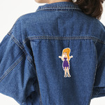 Custom Character (Woman) Twill Iron On Patch - Custom Shape - X-Large