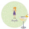 Custom Character (Woman) Drink Topper - XLarge - Single with Drink