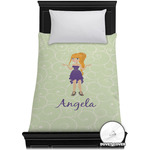 Custom Character (Woman) Duvet Cover - Twin XL (Personalized)