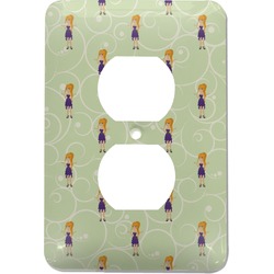 Custom Character (Woman) Electric Outlet Plate
