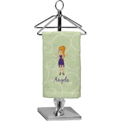 Custom Character (Woman) Finger Tip Towel - Full Print (Personalized)