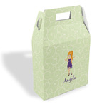 Custom Character (Woman) Gable Favor Box (Personalized)