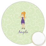 Custom Character (Woman) Printed Cookie Topper - 3.25" (Personalized)