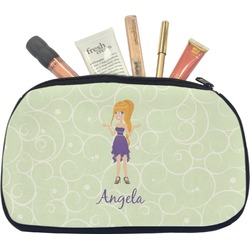 Custom Character (Woman) Makeup / Cosmetic Bag - Medium (Personalized)