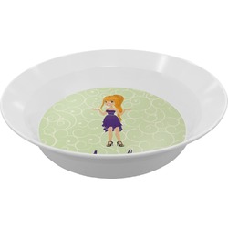 Custom Character (Woman) Melamine Bowl - 12 oz (Personalized)