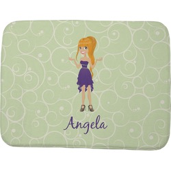 Custom Character (Woman) Memory Foam Bath Mat - 48"x36" (Personalized)