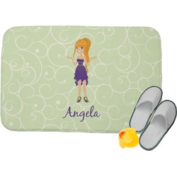 Custom Character (Woman) Memory Foam Bath Mat (Personalized)