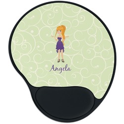 Custom Character (Woman) Mouse Pad with Wrist Support