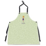 Custom Character (Woman) Apron Without Pockets w/ Name or Text