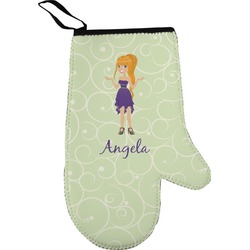 Custom Character (Woman) Oven Mitt (Personalized)