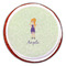 Custom Character (Woman) Printed Icing Circle - Large - On Cookie