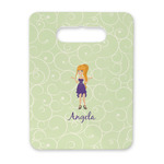 Custom Character (Woman) Rectangular Trivet with Handle (Personalized)