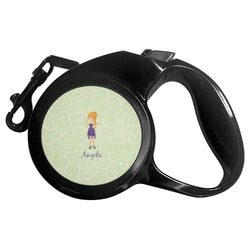 Custom Character (Woman) Retractable Dog Leash - Medium (Personalized)