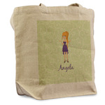 Custom Character (Woman) Reusable Cotton Grocery Bag - Single (Personalized)