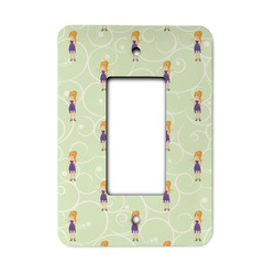 Custom Character (Woman) Rocker Style Light Switch Cover