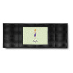 Custom Character (Woman) Rubber Bar Mat (Personalized)