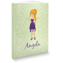 Custom Character (Woman) Softbound Notebook - 5.75" x 8" (Personalized)