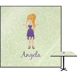 Custom Character (Woman) Square Table Top - 30" (Personalized)