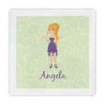 Custom Character (Woman) Decorative Paper Napkins (Personalized)