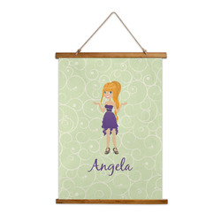 Custom Character (Woman) Wall Hanging Tapestry - Tall (Personalized)