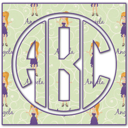 Custom Character (Woman) Monogram Decal - Small (Personalized)