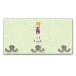 Custom Character (Woman) Wall Mounted Coat Rack (Personalized)