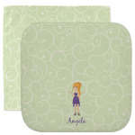 Custom Character (Woman) Facecloth / Wash Cloth (Personalized)