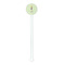 Custom Character (Woman) White Plastic 5.5" Stir Stick - Round - Single Stick