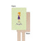 Custom Character (Woman) Wooden 6.25" Stir Stick - Rectangular - Single - Front & Back