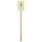 Custom Character (Woman) Wooden 6.25" Stir Stick - Rectangular - Single Stick