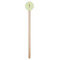 Custom Character (Woman) Wooden 7.5" Stir Stick - Round - Single Stick