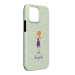 Custom Character (Woman) iPhone Case - Rubber Lined - iPhone 13 Pro Max (Personalized)