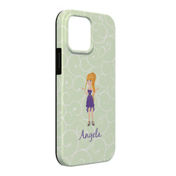 Custom Character (Woman) iPhone Case - Rubber Lined - iPhone 13 Pro Max (Personalized)