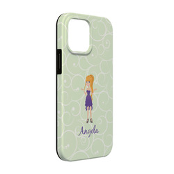 Custom Character (Woman) iPhone Case - Rubber Lined - iPhone 13 Pro (Personalized)