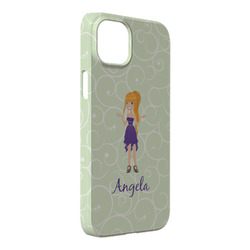 Custom Character (Woman) iPhone Case - Plastic - iPhone 14 Plus (Personalized)