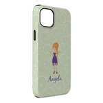 Custom Character (Woman) iPhone Case - Rubber Lined - iPhone 14 Pro Max (Personalized)